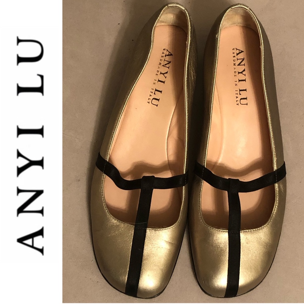 Anyi Lu Italian Leather Wedges